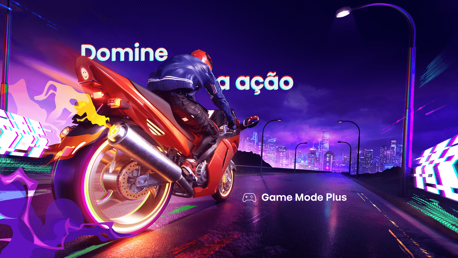 Imagem mostrando a alta taxa de atualização da TV, com 165Hz e VRR nativo