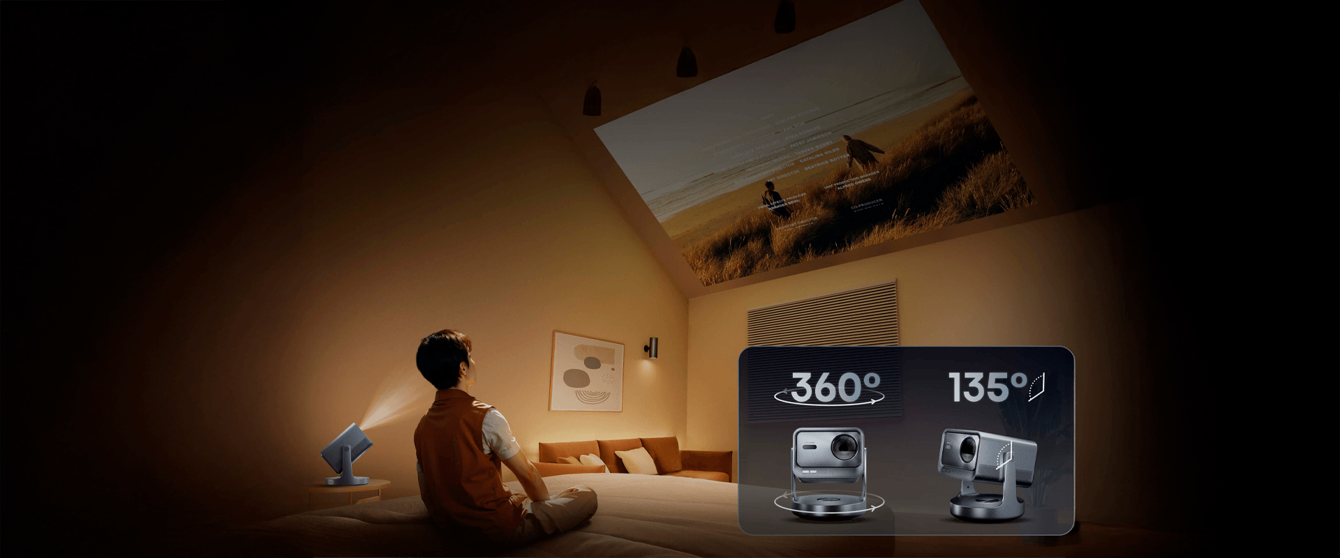 Imagem da feature Lumens, que fala sobre o brilho do projetor