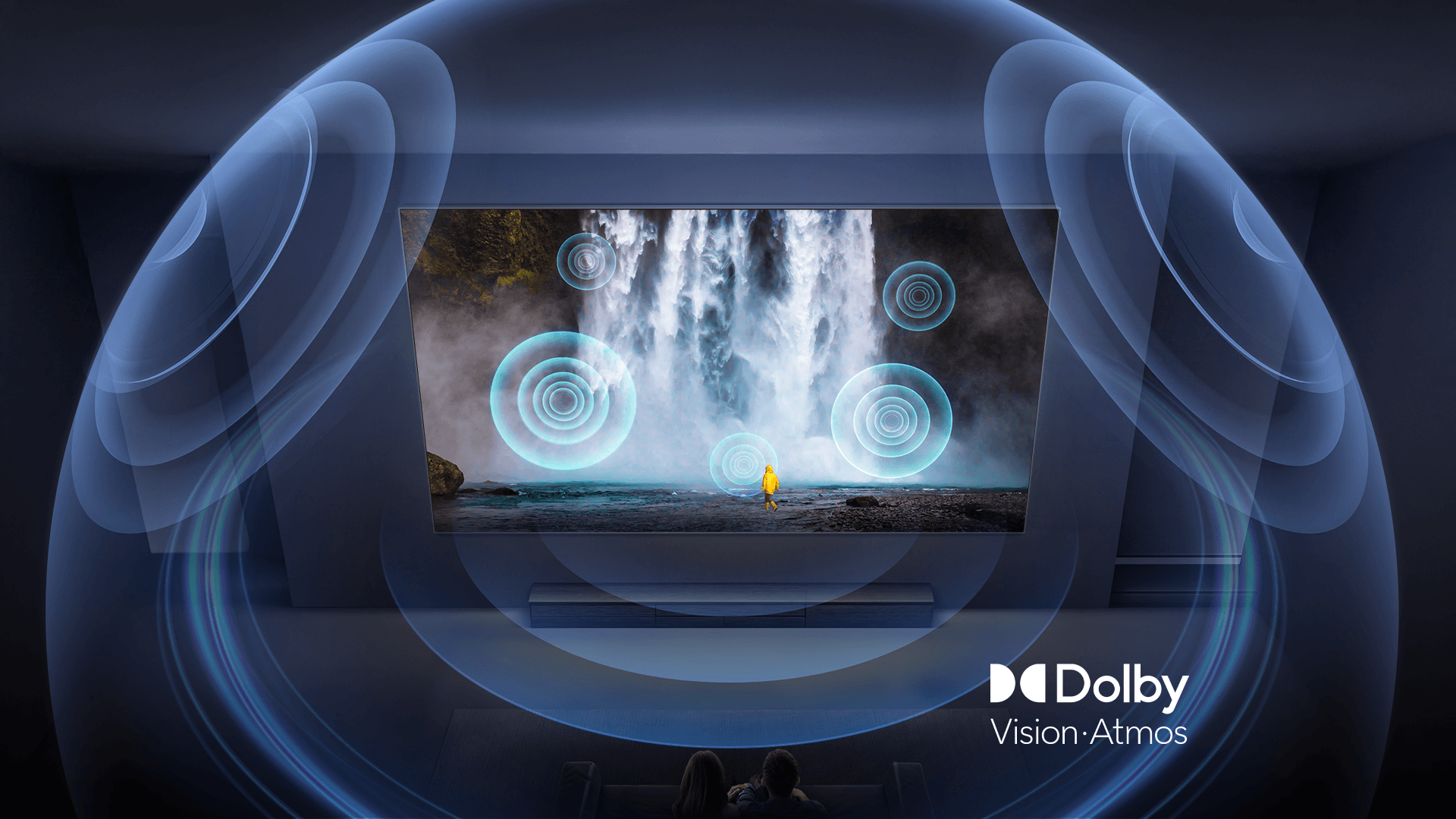 Imagem demonstrando a tecnologia Dolby Vision, para otimização do áudio na Tv