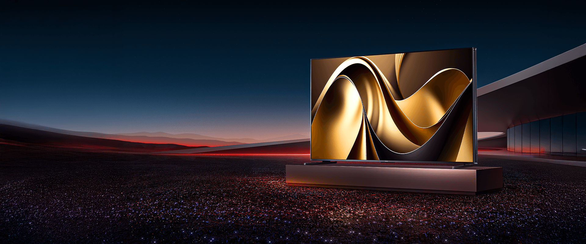 Imagem key visual da televisão UX AI