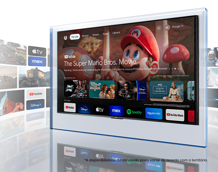 Imagem da feature de integração com o Google TV