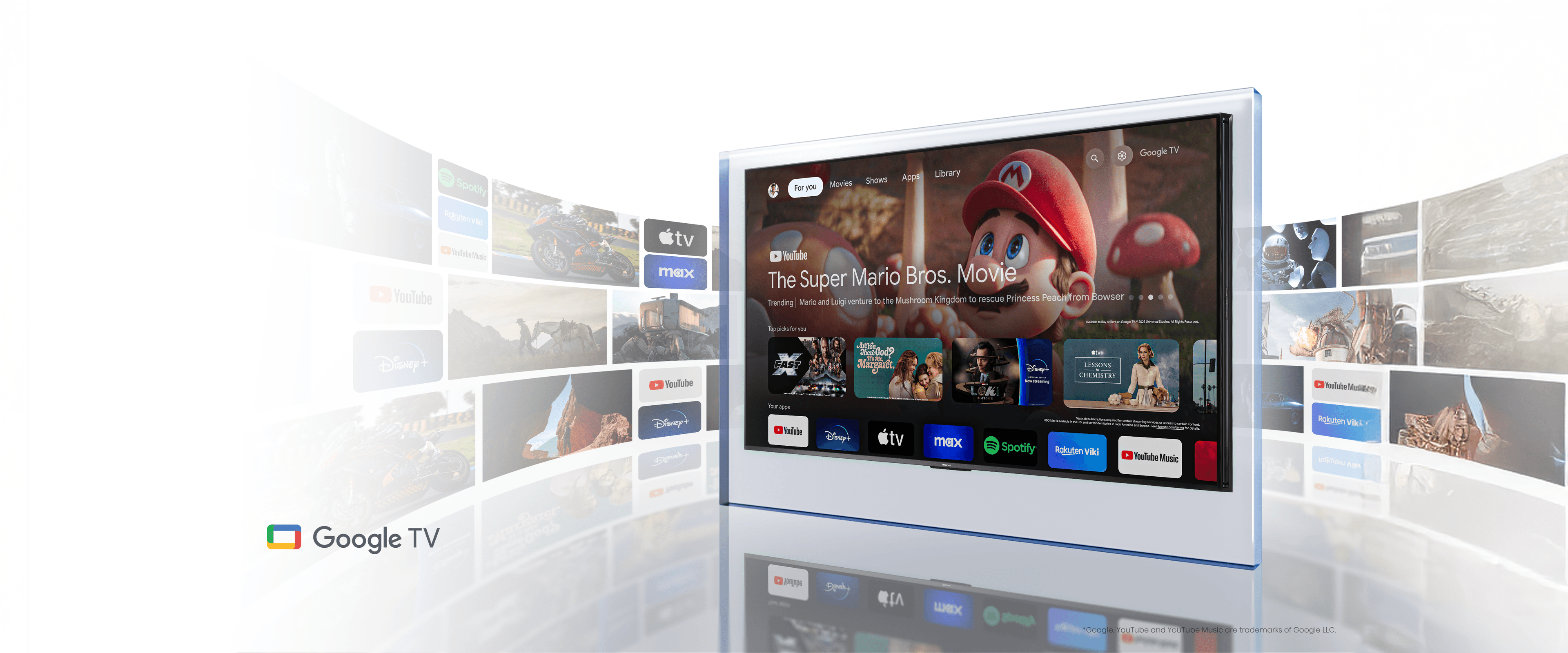 Imagem da feature de integração com o Google TV