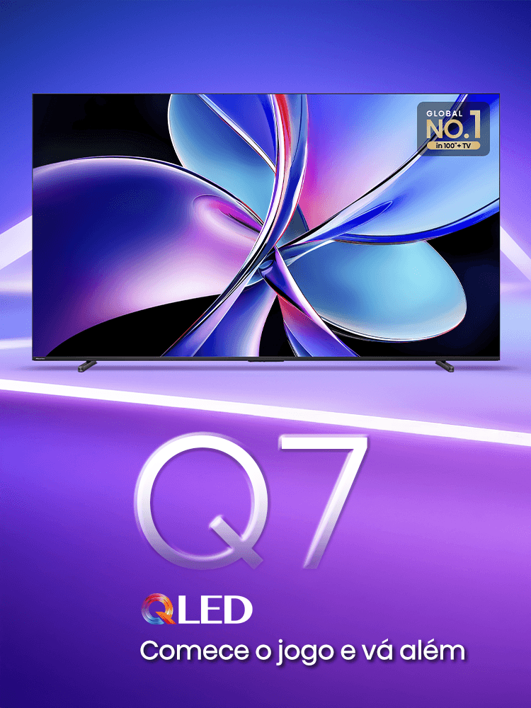 Imagem key visual da TV Hisense U7 Pro