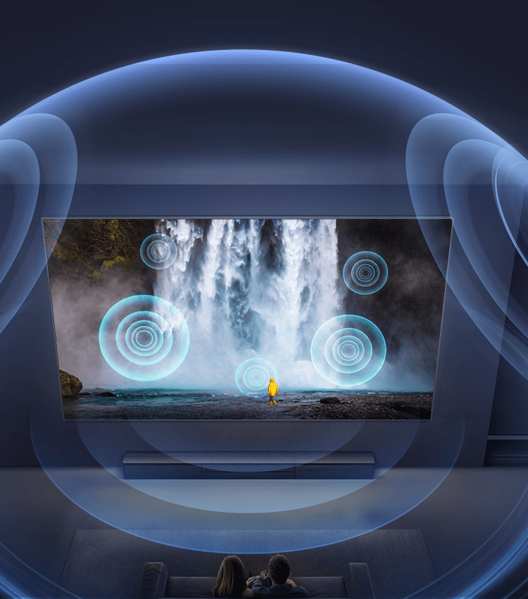Imagem demonstrando a tecnologia Dolby Vision, para otimização do áudio na Tv