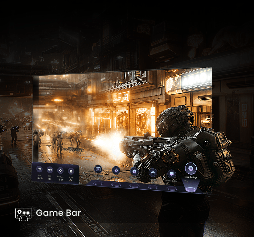 Imagem da feature Game Bar, para ajustes de vídeo enquanto joga